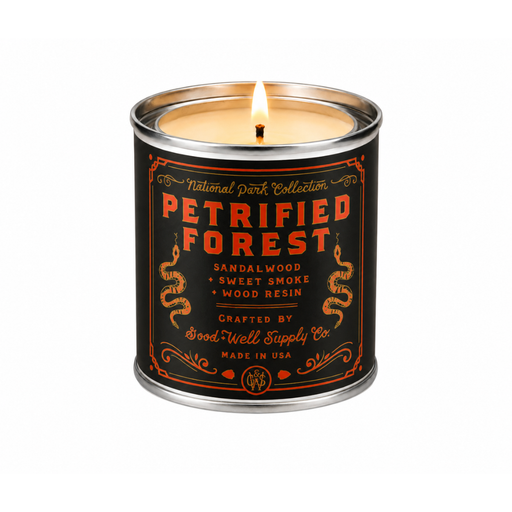 Good & Well Supply Co Petrified Forest National Park Candle Candles Black Half Pint / 8oz / Cotton Wick,Pint / 14oz / Cotton Wick