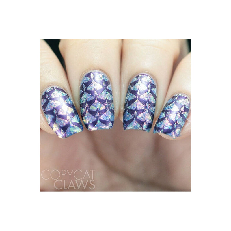 UberChic Beauty Collection 28 Stamping Plate Dark Gray