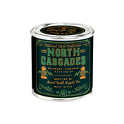 Good & Well Supply Co North Cascades National Park Candle Candles Black Half Pint / 8oz / Cotton Wick,Pint / 14oz / Cotton Wick