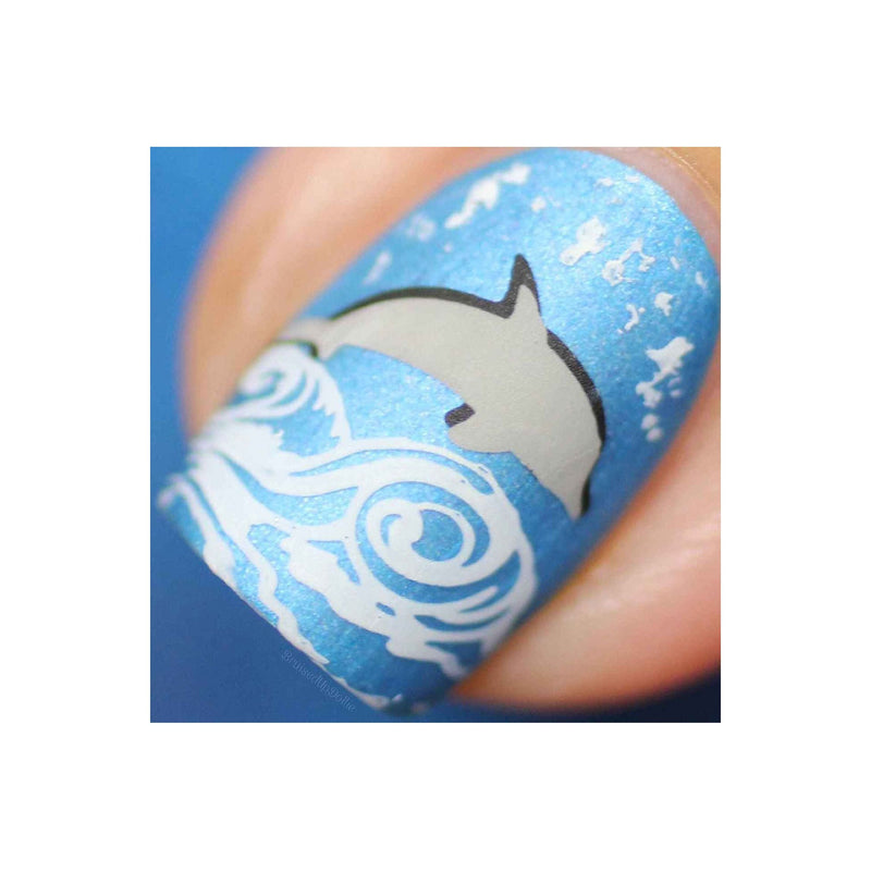 UberChic Beauty Mermaid Life Stamping Plate Gray