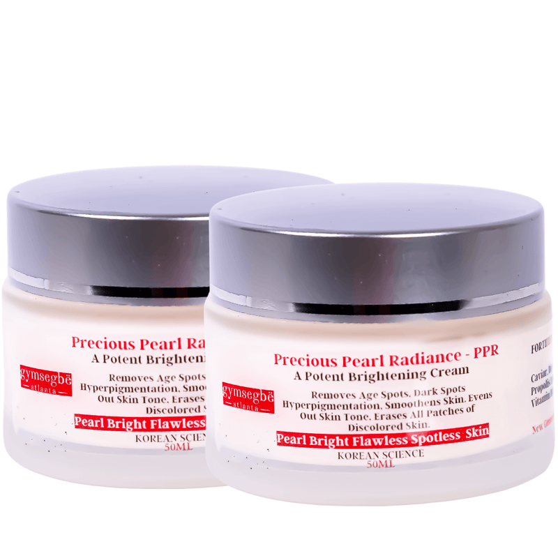 gymsegbë Precious Pearl Radiance Brightening Cream Anti-Aging, Dark Spots, Hyperpigmentation White Smoke 2 Jars Save $8.59