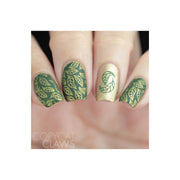 UberChic Beauty Lovely Leaves-02 Stamping Plate Rosy Brown