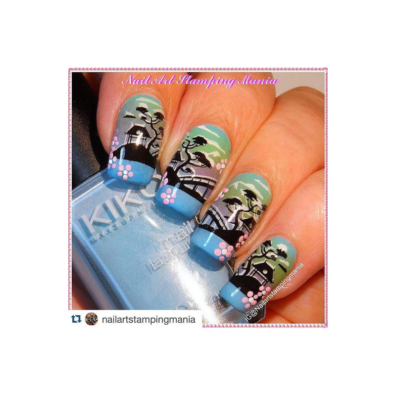 UberChic Beauty Far East-02 Stamping Plate Rosy Brown