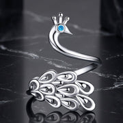 Bids.com 925 Sterling Silver Plated Platinum Pavé Setting CZ Ring for Women Rings Dim Gray