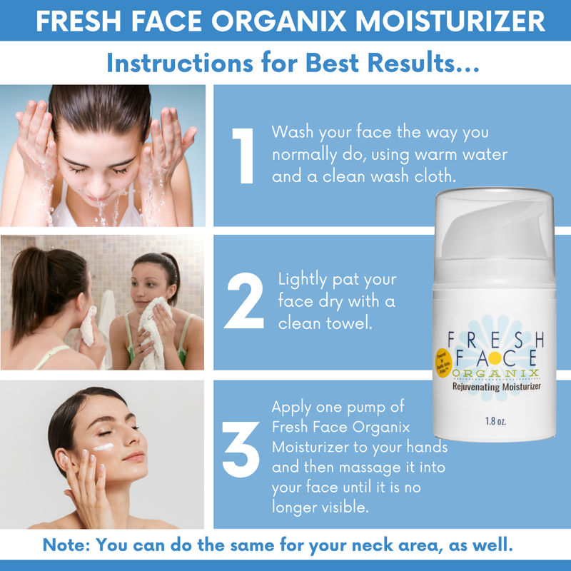COLEHERBALS LLC 42 - Fresh Face Organix Rejuvenating Facial Moisturizer Facial Moisturizer Cornflower Blue