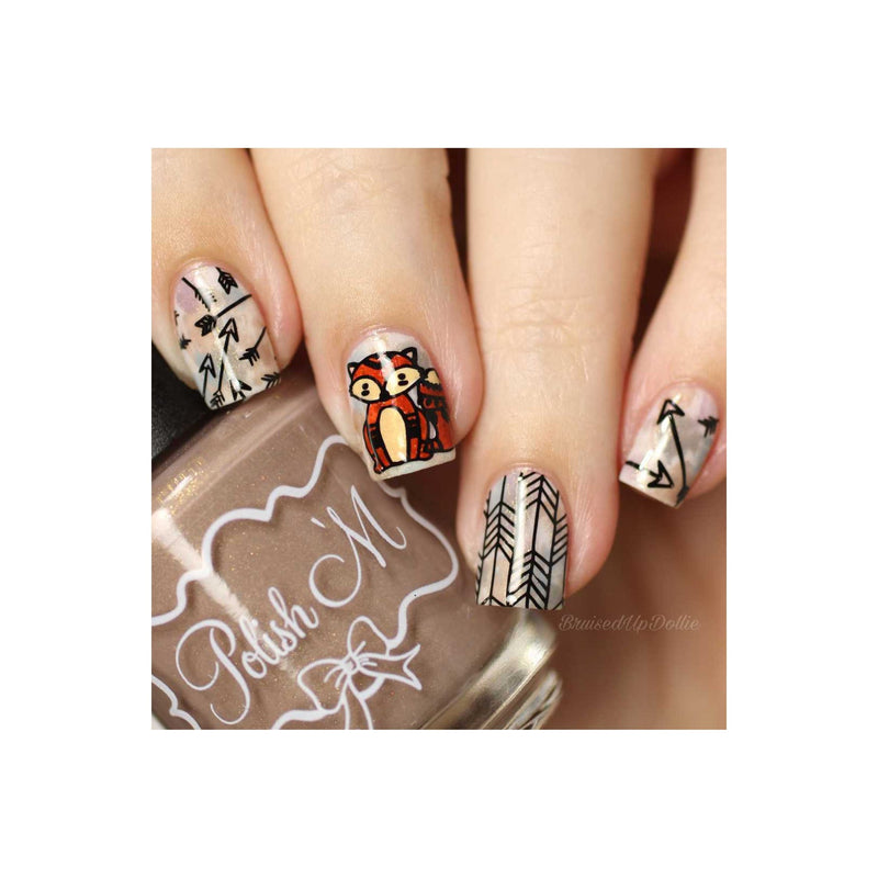 UberChic Beauty Collection 18 Stamping Plate Rosy Brown
