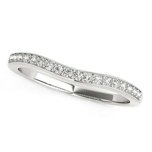 Bids.com 14k White Gold Curved Diamond Wedding Ring (1/4 cttw) Rings White Smoke 3 / White Gold,3.5 / White Gold,4 / White Gold,4.5 / White Gold,5 / White Gold,5.5 / White Gold,6 / White Gold,6.5 / White Gold,7 / White Gold,7.5 / White Gold,8 / White Gold,8.5 / White Gold,9 / White Gold