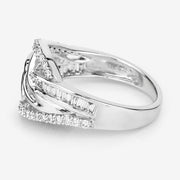 Bids.com 0.72 Carat Genuine White Diamond 14K White Gold Ring (E-F-G Color, VS-SI Clarity) Rings Light Gray size 6.00