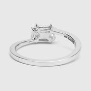 Bids.com 0.33 Carat Genuine White Diamond 18K White Gold Ring (F-G Color, VVS-VS Clarity) Rings Lavender size 7.00