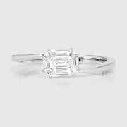 Bids.com 0.33 Carat Genuine White Diamond 18K White Gold Ring (F-G Color, VVS-VS Clarity) Rings Light Gray size 7.00