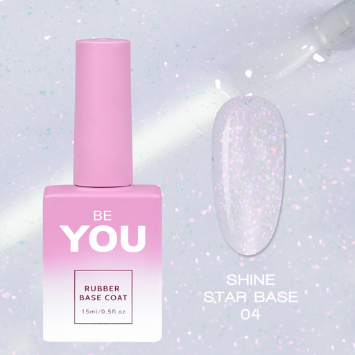 nbmsupply BEYOU Professional Shine Star Base 04 15ml Light Gray