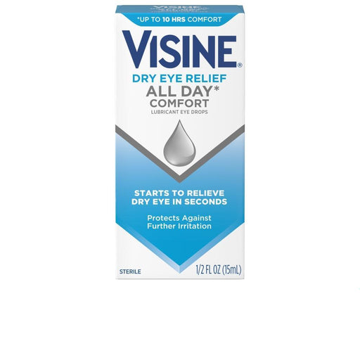 Visine Visine Dry Eye Relief All Day Comfort Drops Personal Care White Smoke