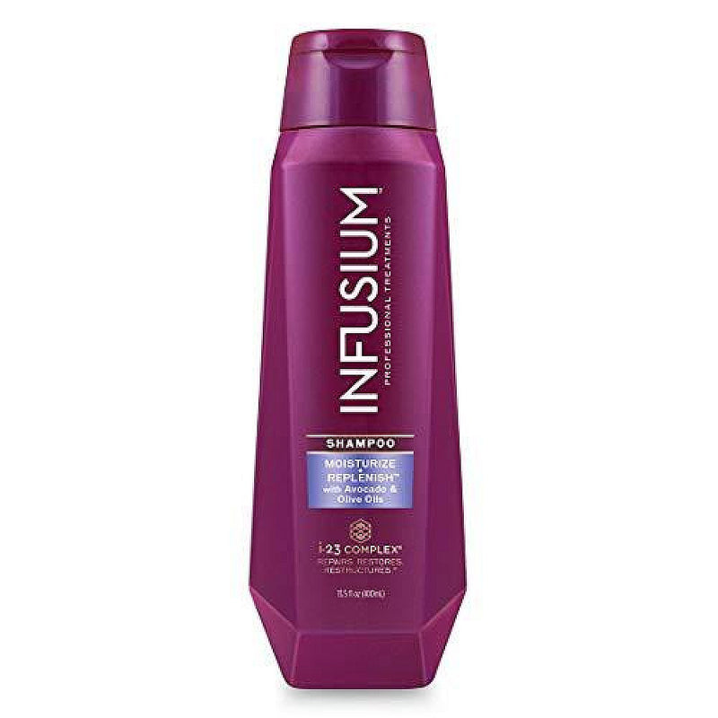 Infusium Infusium Shampoo, Moisturize + Replenish, With Avocado & Olive Oils 13.5 Oz Shampoo White Smoke