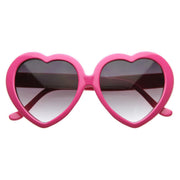 zeroUV Celebrity Novelty Angel Heart Shape Sunglasses 8182 Sunglasses White Smoke Pink