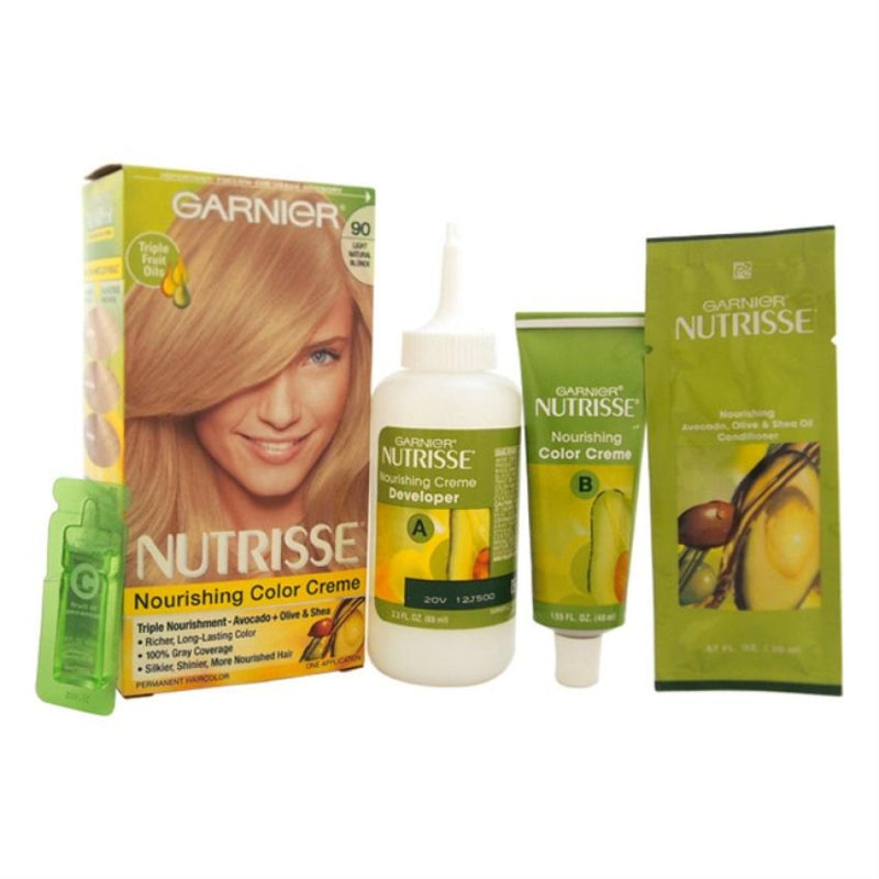 Nutrisse Garnier Nutrisse Nourishing Color Creme 90 Light Natural Blonde Hair Color White Smoke