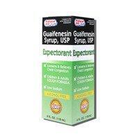 0 Guaifenesin Syrup For Cough Suppressant, Alcohol Free - 4 Oz Medicine Cabinets White Smoke