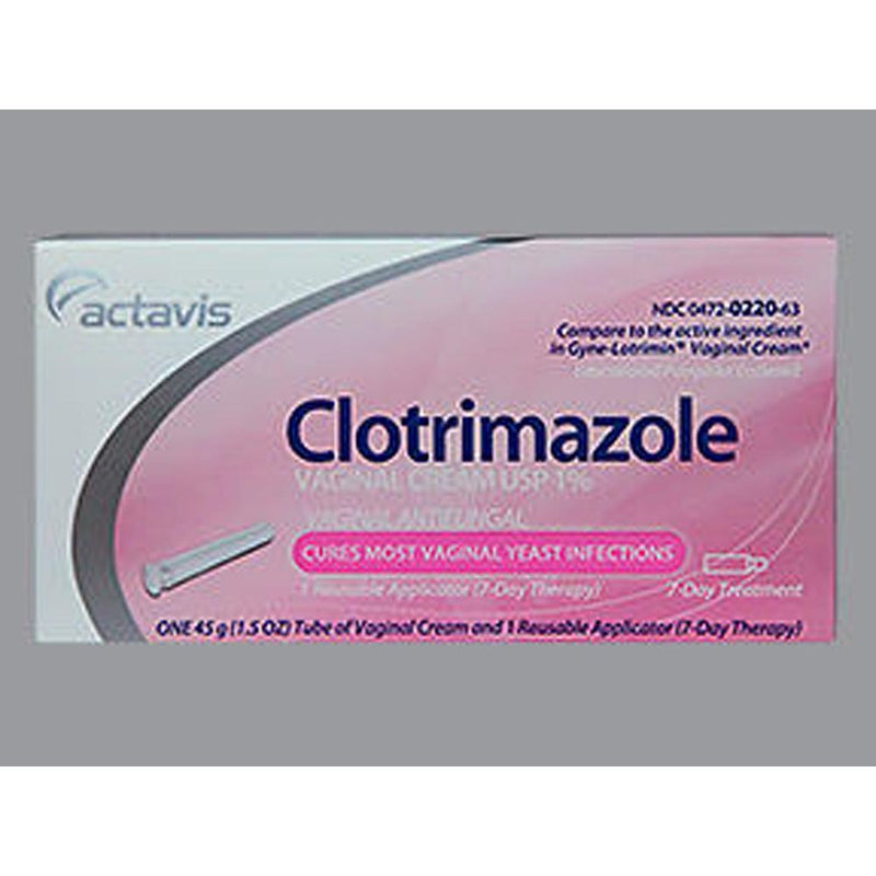 Actavis Actavis Clotrimazole Vaginal Cream - 7 Day Treatment Health Care Dark Gray