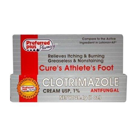 Clotrimazole Clotrimazole Preferred Plus Antifungal Cream 1 Percent, 1 Oz Medicine Cabinets Dark Gray
