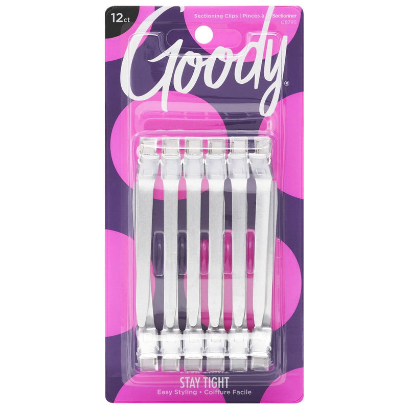 Goody Goody Aluminum Sectioning Clips, Hair Salon Clamp Clips Hair Care Lavender Blush