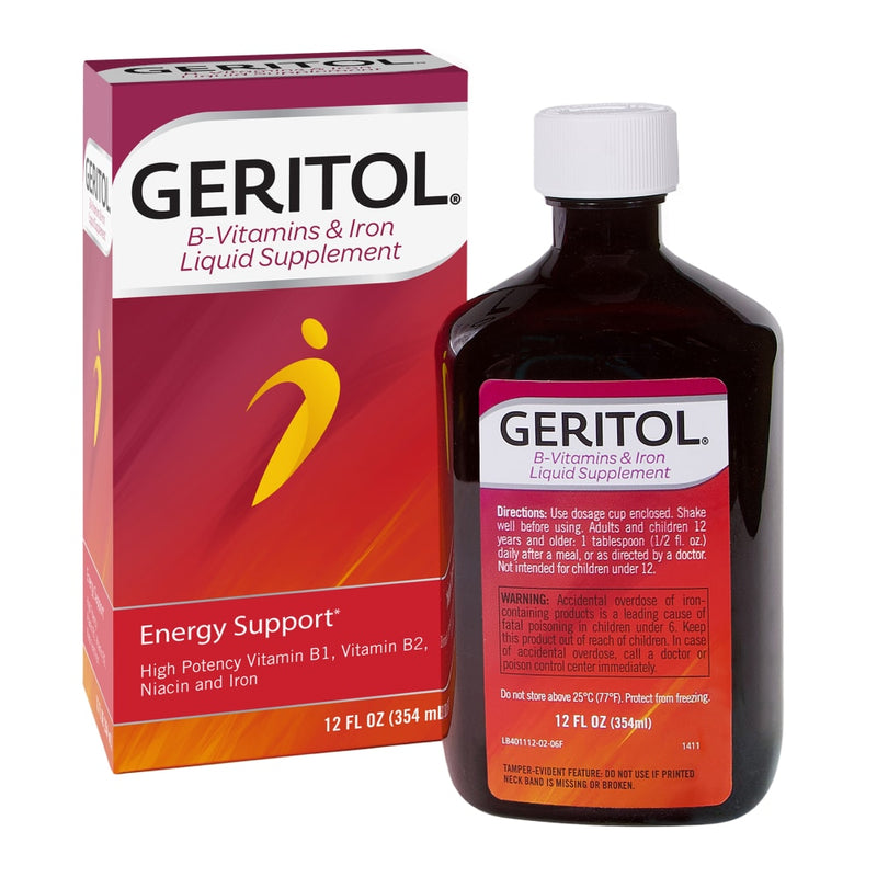 Geritol Geritol Liquid Vitamin And Iron Energy Support Supplement Vitamins & Supplements White Smoke