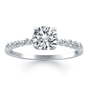Bids.com 14k White Gold Diamond Engagement Ring with Shared Prong Diamond Accents Rings White Smoke 4 / White Gold,4.5 / White Gold,5 / White Gold,5.5 / White Gold,6 / White Gold,6.5 / White Gold,7 / White Gold,7.5 / White Gold,8 / White Gold,8.5 / White Gold,9 / White Gold