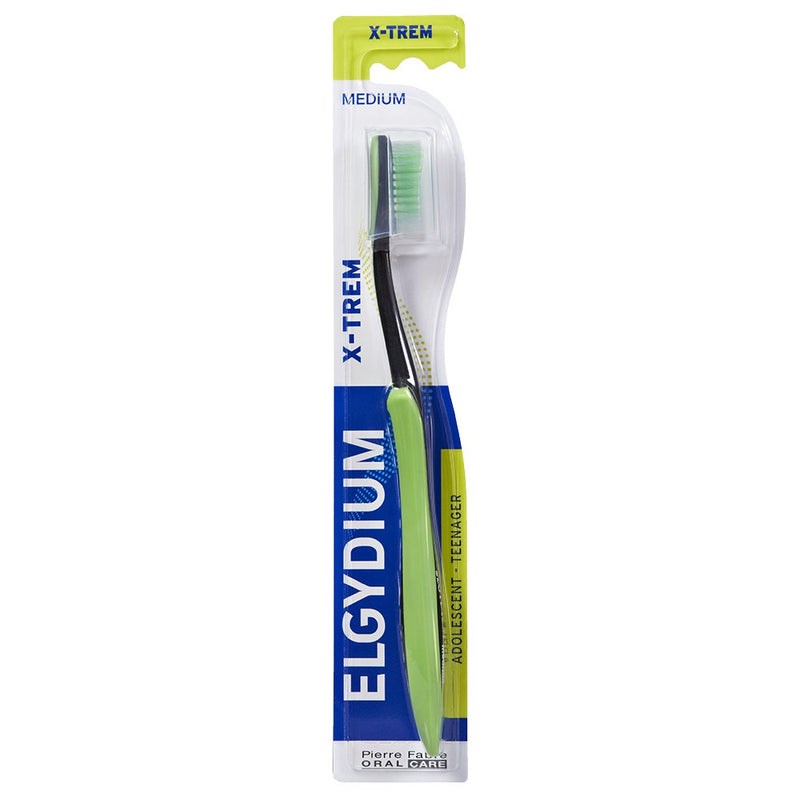 Elgydium Elgydium Xtrem Teen Toothbrush Medium Toothbrushes White Smoke