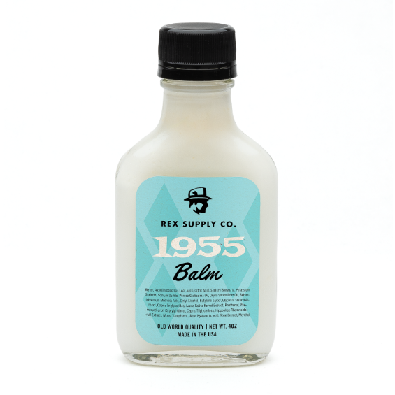 Rex Supply Co. Rex Supply Co. 1955 Old World After Shave Balm 4 Oz After Shave Balm White Smoke
