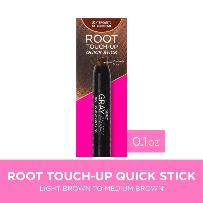 Everpro Everpro Gray Away Root Touchup Quick Stick, Light Brown, 0.1 Oz Hair Color White Smoke