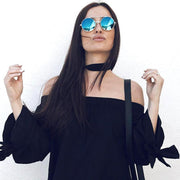 zeroUV Retro Round Steampunk Mirrored Lens Flip Up Sunglasses 8966 Sunglasses White Smoke Gold Orange,Silver Fire,Black Fire,Silver Ice,Gold Midnight,Gold Purple,Gold Ice,Black Ice,Black Midnight,Gold Rainbow,Black Rainbow