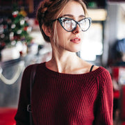 zeroUV 1950's Vintage Mod Fashion Cat Eye Clear Lens Glasses Glasses Black Black,Tortoise,White,Red,Brown,Yellow Tortoise,Havana,Crystal Clear