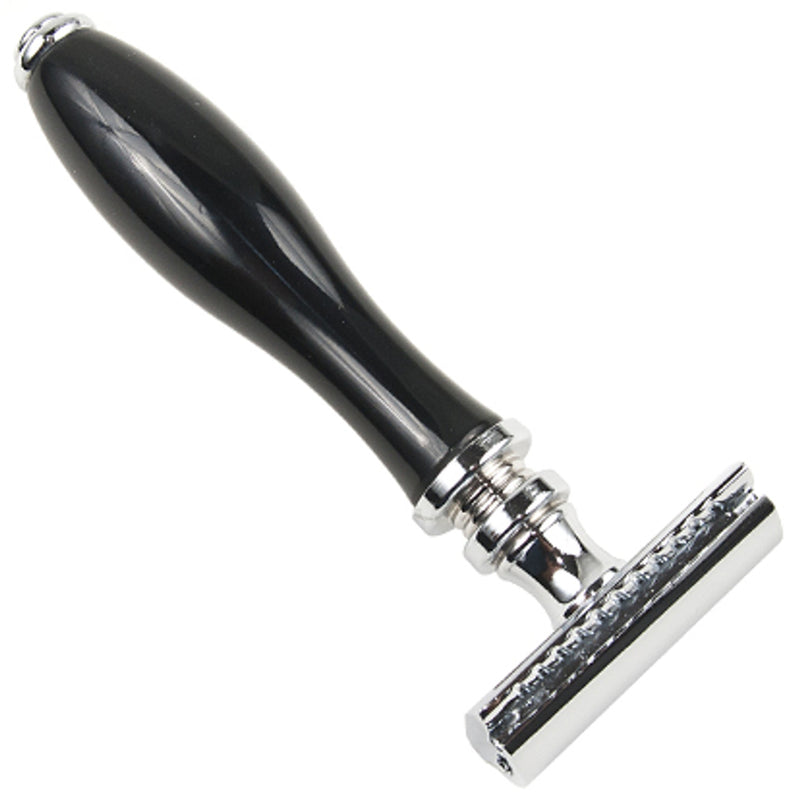 Parker Parker 111B-M3 Black Resin Handle Safety Razor Safety Razor White Smoke