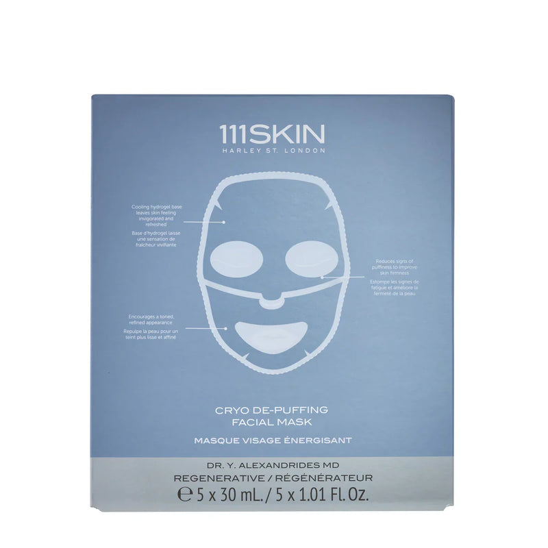Nava Beauty 111SKIN Cryo De-Puffing Facial Mask Set Box Masks Light Slate Gray Default Title