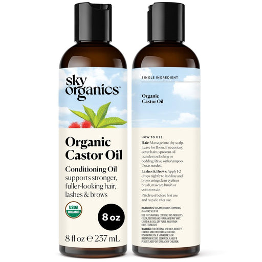 Sky Organics Sky Organics Organic Castor Oil - 1 Fl Oz Hair Care White Smoke