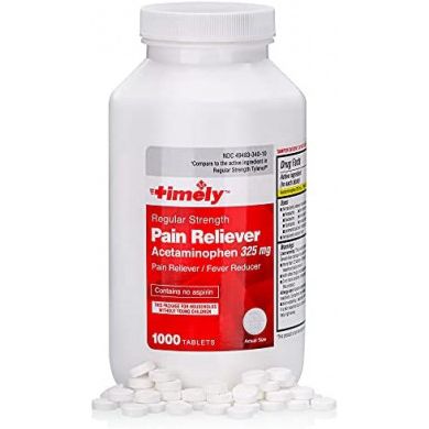Time-cap Labs, Inc. Timely Regular Strength Pain Relief - 325 Mg Health Care White Smoke