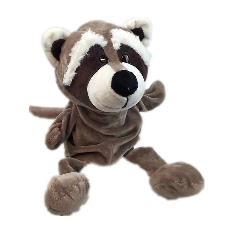 0 A Variety Of Open Mouth Animal Plush Hand Puppet Children's Puppet Toys White Smoke