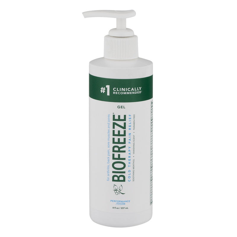 Biofreeze Biofreeze Cold Therapy Pain Relief Gel 8 Fl. Oz. Pump Medicine & Drugs Light Gray