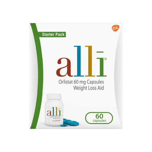Alli Alli Orlistat 60mg Weight Loss Aid Starter Kit Capsules - 60ct Vitamins & Supplements White Smoke