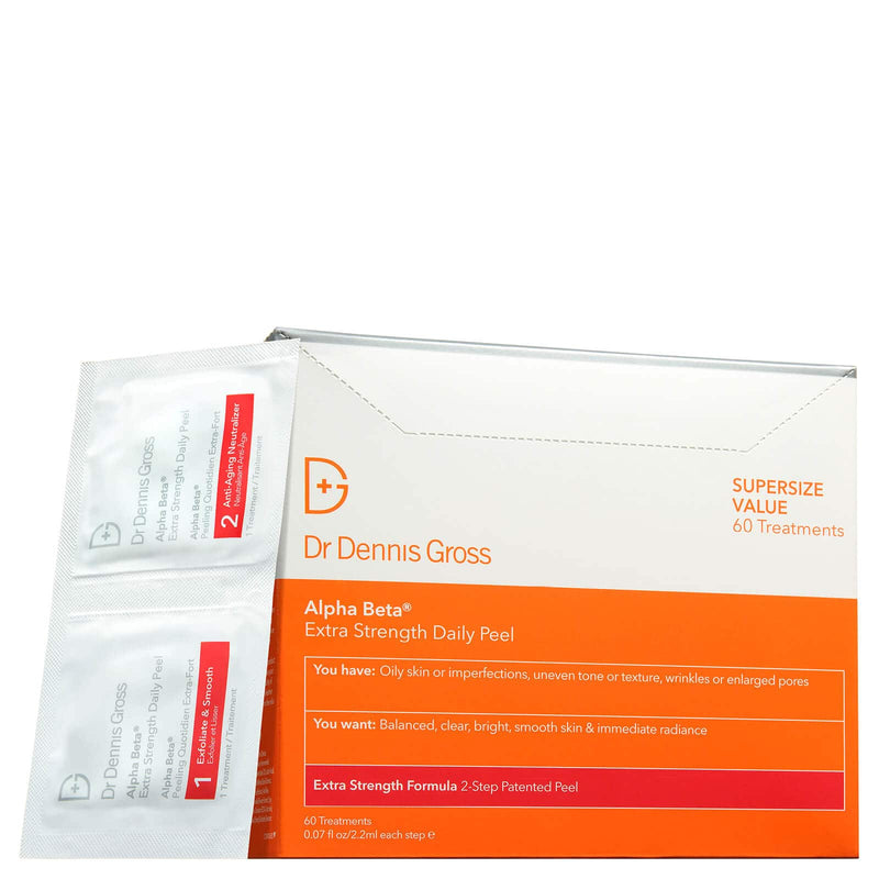 Nava Beauty Dr. Dennis Gross Alpha Beta Extra Strength Daily Peel - Packettes (60 count) White Smoke