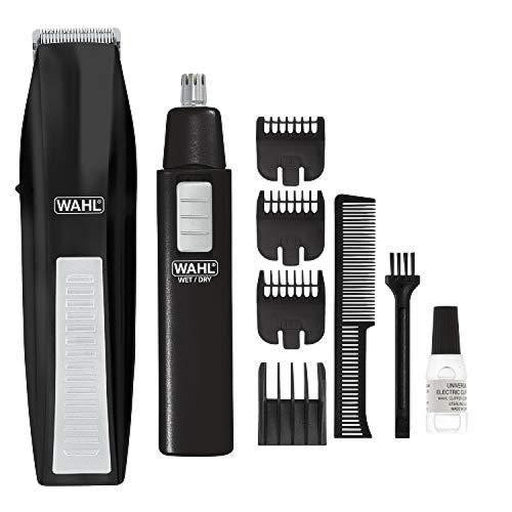 Wahl Wahl 5537 1801 Black Cordless Beard Trimmer Bonus Brow Ear Nose Hair Clippers & Trimmers White Smoke