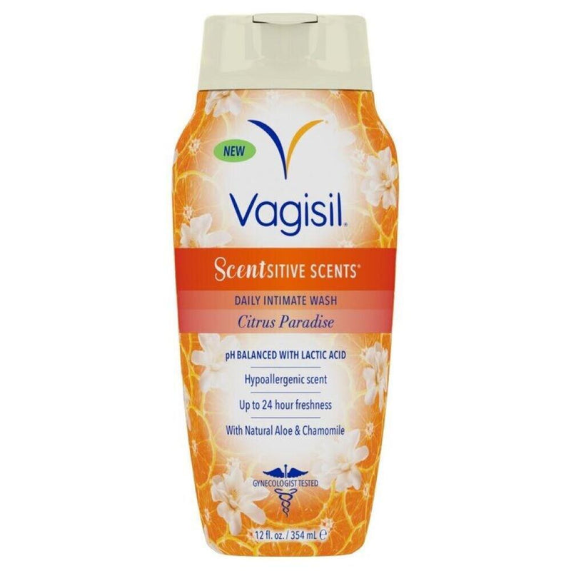 Vagisil Vagisil Scentsitive Scents Daily Feminine Wash, Citrus Paradise, 12 fl oz Personal Care White Smoke