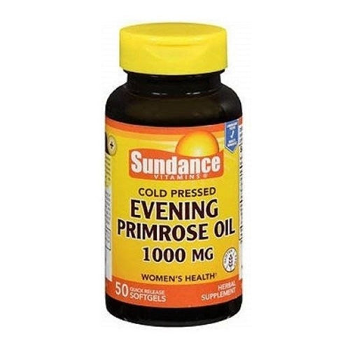 Sundance Sundance Vitamins® Evening Primrose Oil – 1000 mg (50 Softgels) Vitamins & Supplements Black