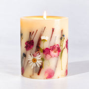 Rosy Rings Accent Botanical Candle - Apricot Rose Small Botanical Candle Lavender