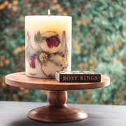 Rosy Rings Accent Botanical Candle - Spicy Apple Small Botanical Candle Dim Gray