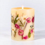 Rosy Rings Signature Botanical Candle - Apricot Rose Medium Botanical Candle Lavender