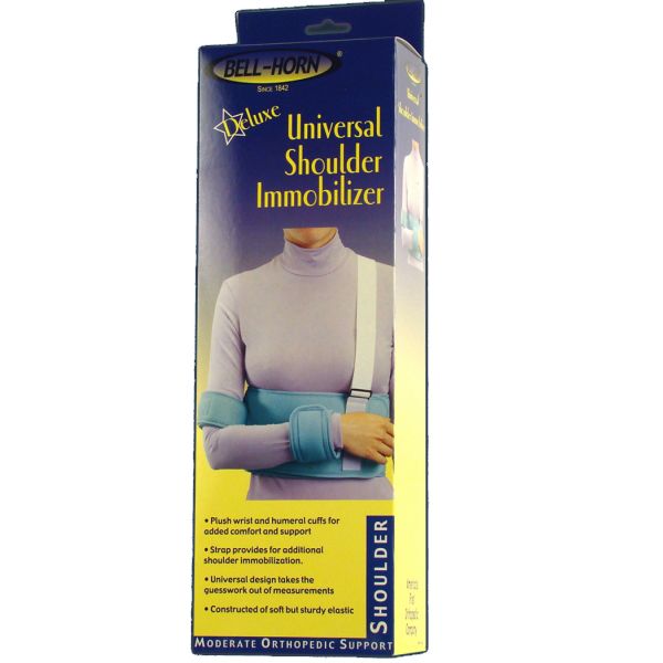 Bell-Horn Bell-Horn Deluxe Shoulder Immobilizer -Universal Up To 52" Cast & Bandage Protectors Dark Gray