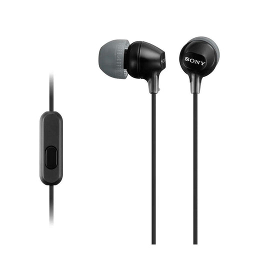 Sony Sony MDREX15AP In-Ear Earbud Headphones With Mic - Black Headphones White Smoke