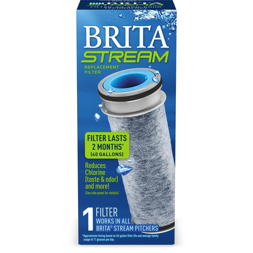 Brita Brita Stream Pitcher Replacement Water Filter BPA Free Water Filters Light Slate Gray