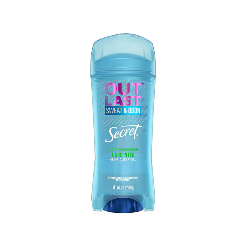 Secret Secret Outlast Clear Gel Antiperspirant & Deodorant For Women Unscented - 2.6oz Deodorant Cadet Blue