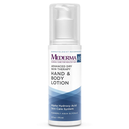 Aqua Glycolic Aqua Glycolic Mederma AG Moisturizing Hand & Body Lotion – With Acid To Maintain Moisture And Gently Remove Dry, Sun-damaged Skin Cells - Dermatologist Recommended Brand - Fragrance-free - 6 Ounce Lotion & Moisturizer Lavender