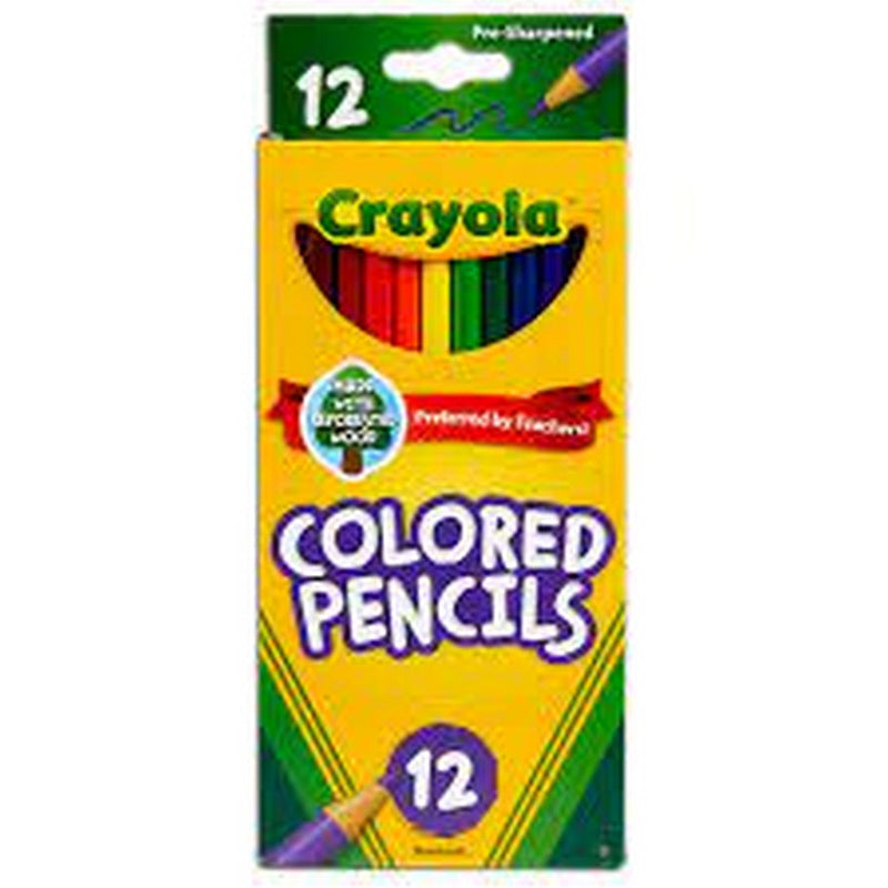 Crayola Crayola Long Colored Sharpened Pencils 12ct Pencils Orange